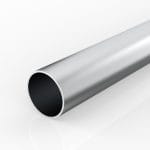C50 Aluminum Circular Holow Section, 50Mm External Diameter, 2.0Mm Wall Thickness, 2.5M Length