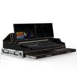 Lighting Console Road Case For Etc Ion Xe With Fader Wing, Led Ligth, Adjustable Monitor Stand For 2