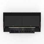 Lighting Console Road Case For Etc Ion Xe With Fader Wing, Led Ligth, Adjustable Monitor Stand For 2