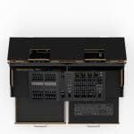 Lighting Console Road Case For Etc Ion Xe With Fader Wing, Led Ligth, Adjustable Monitor Stand For 2