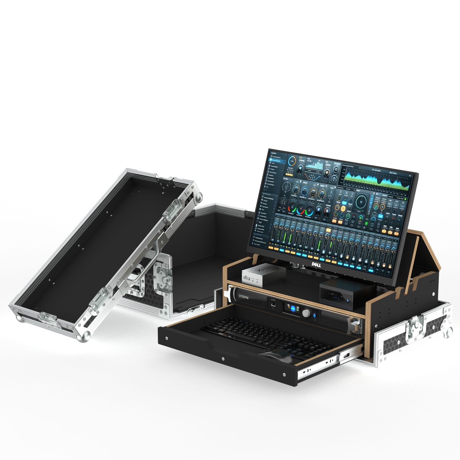 Video Production Case For Elgato Stream Deck Xl With Monitor Stand