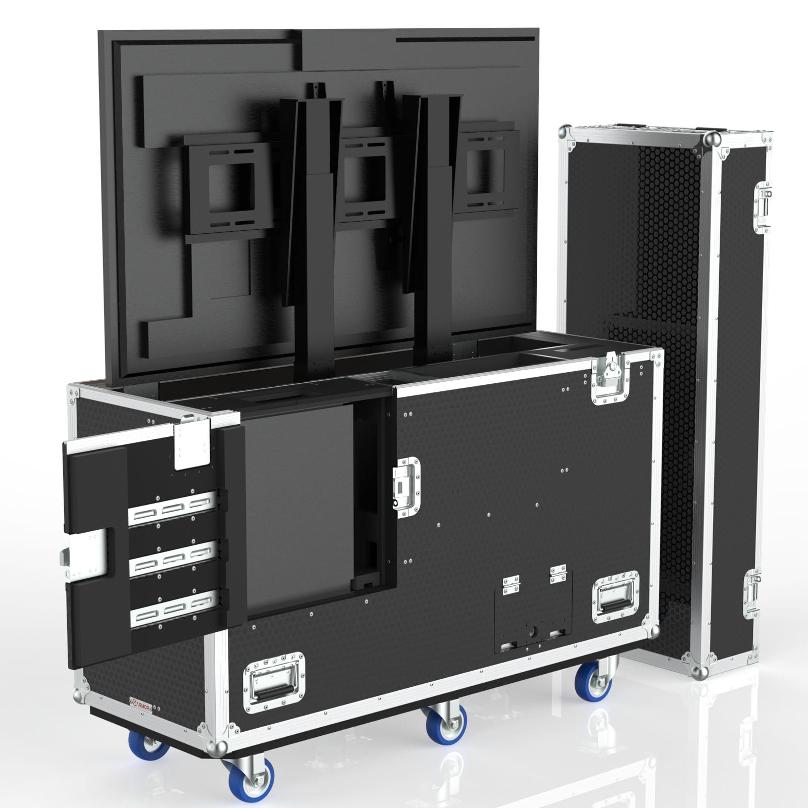 Transport Case With Motorized Lift For Samsung 55'' Qmr-T Uhd Display