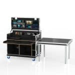 Workstation Case Fp2-S, With Vesa Mount For 2 Monitors, 2 Standard Rack Bays
