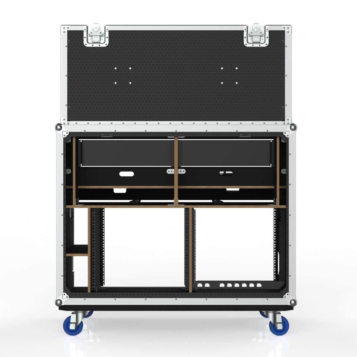 Workstation Case Fp2-S, With Vesa Mount For 2 Monitors, 2 Standard Rack Bays