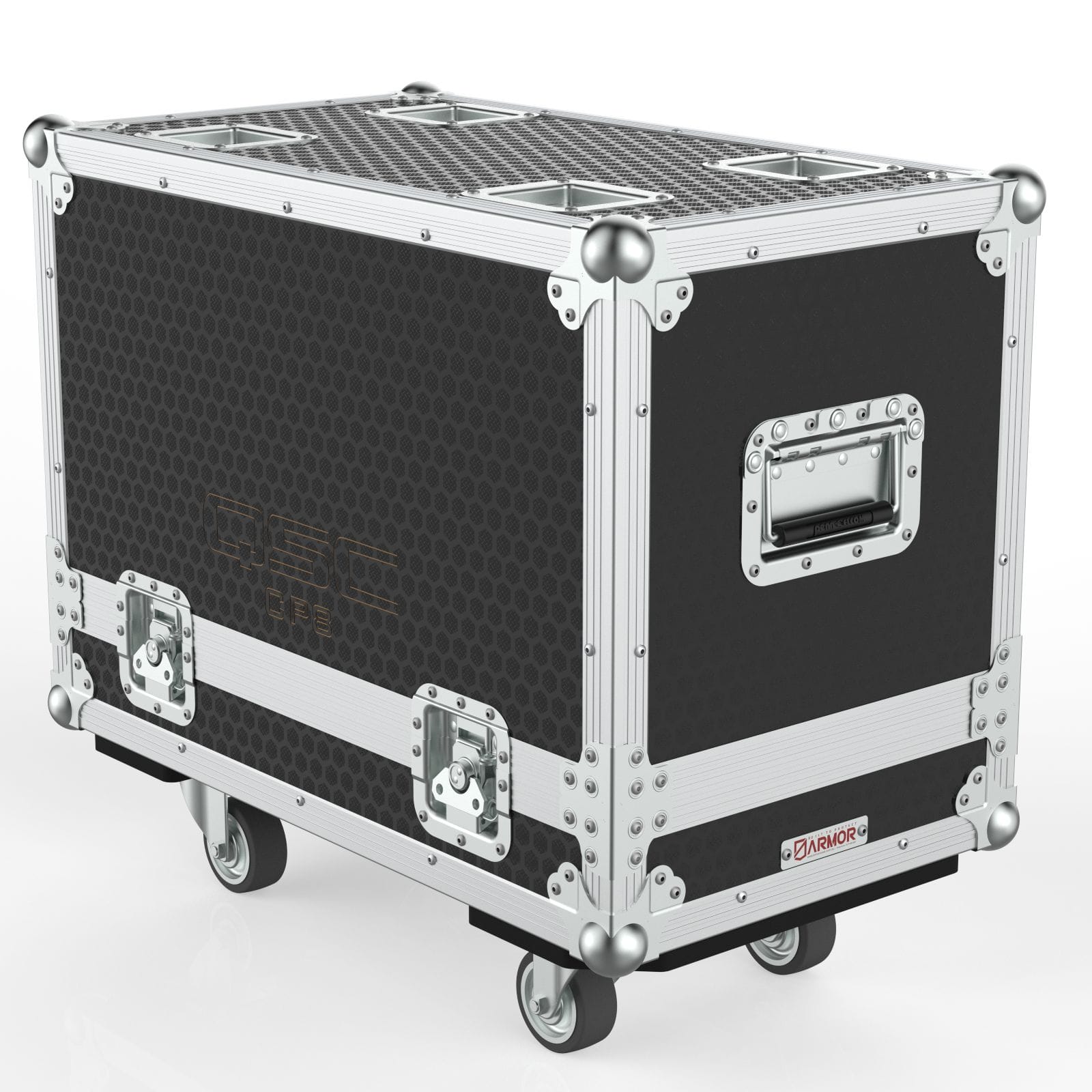 Road Case For 2 Of Qsc Cp8 Speakers