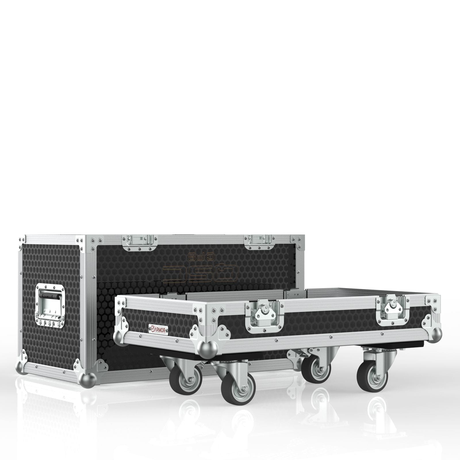 Road Case For 2 Of Qsc Cp8 Speakers