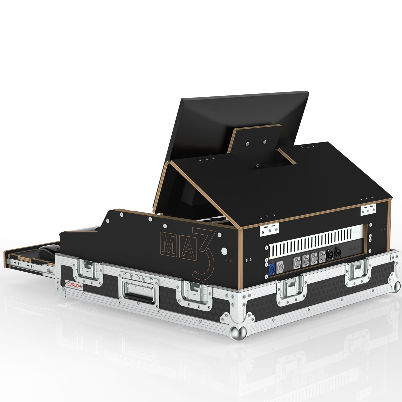 Flypack Case For Grandma3 On Pc Command Wing Xt With 24” Screen And Keyboard Tray