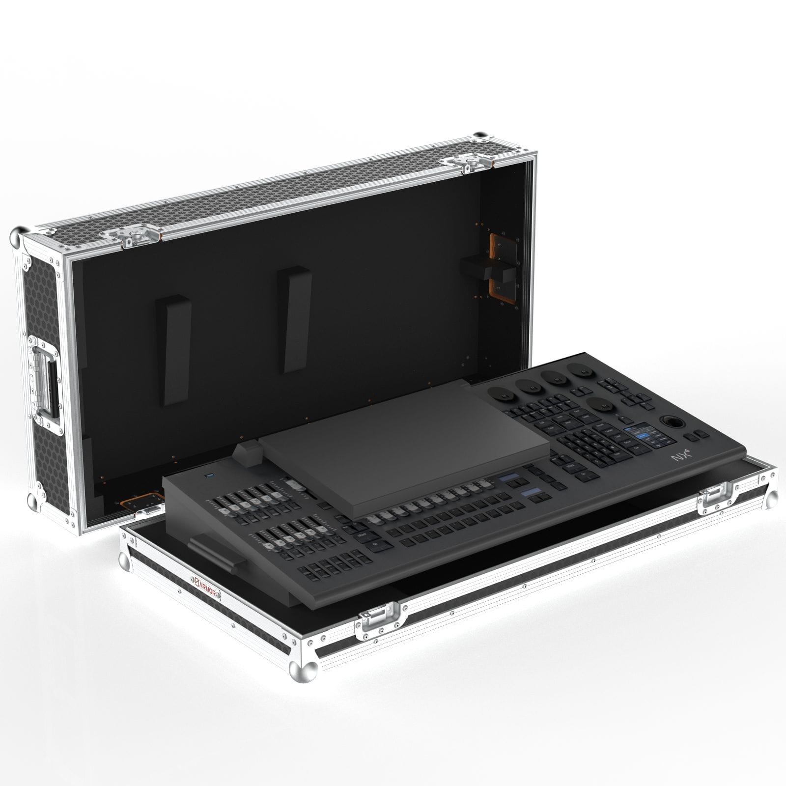 Lighting Console Road Case For Obsidian Onyx Nx4, 2 Part Lift Off Lid Design