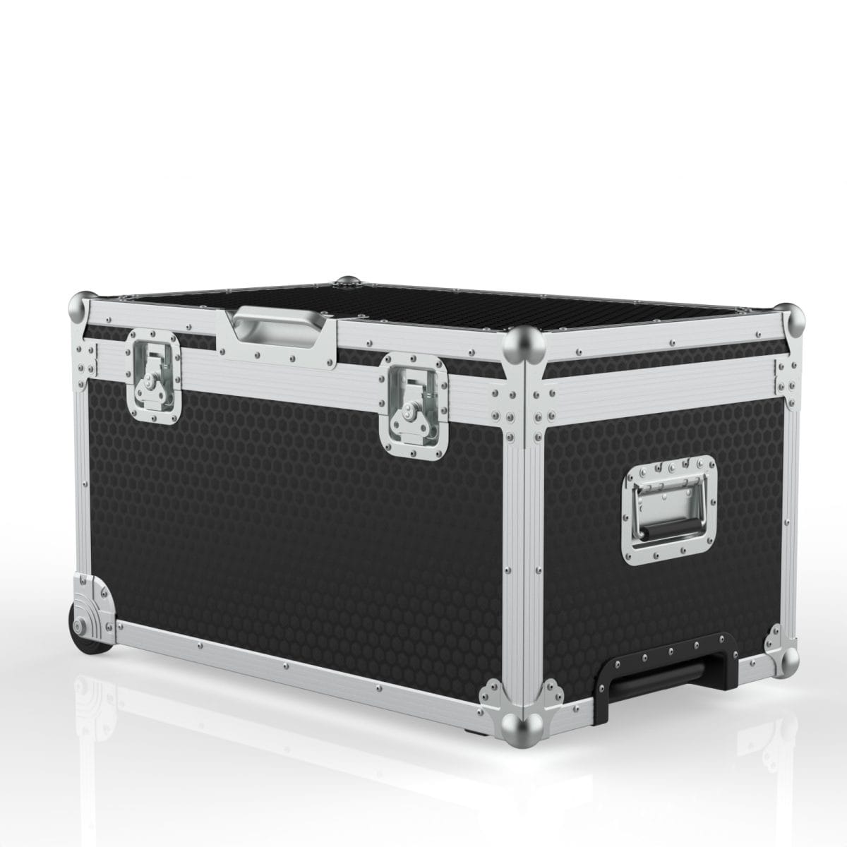 Travel Case With Recessed Castors And Pull Out Handle For Amsl Rotor-Gene 6000