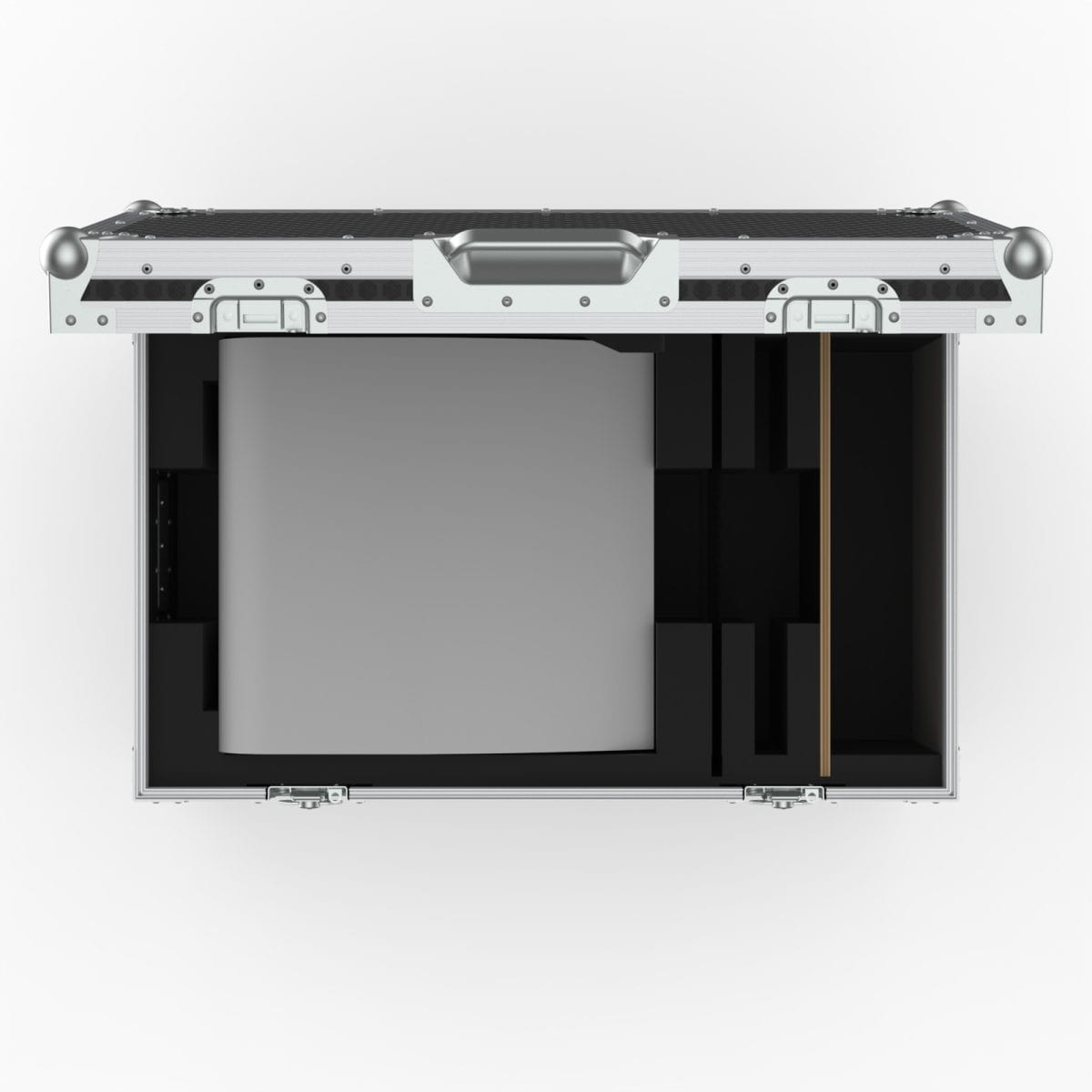 Travel Case With Recessed Castors And Pull Out Handle For Amsl Rotor-Gene 6000