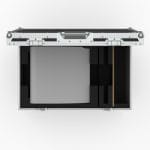 Travel Case With Recessed Castors And Pull Out Handle For Amsl Rotor-Gene 6000