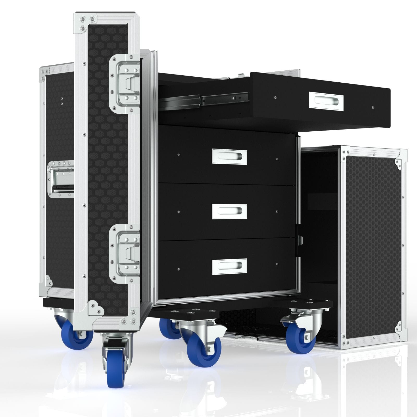 Mobile Office Printer Station Road Case For Epson Wf7840