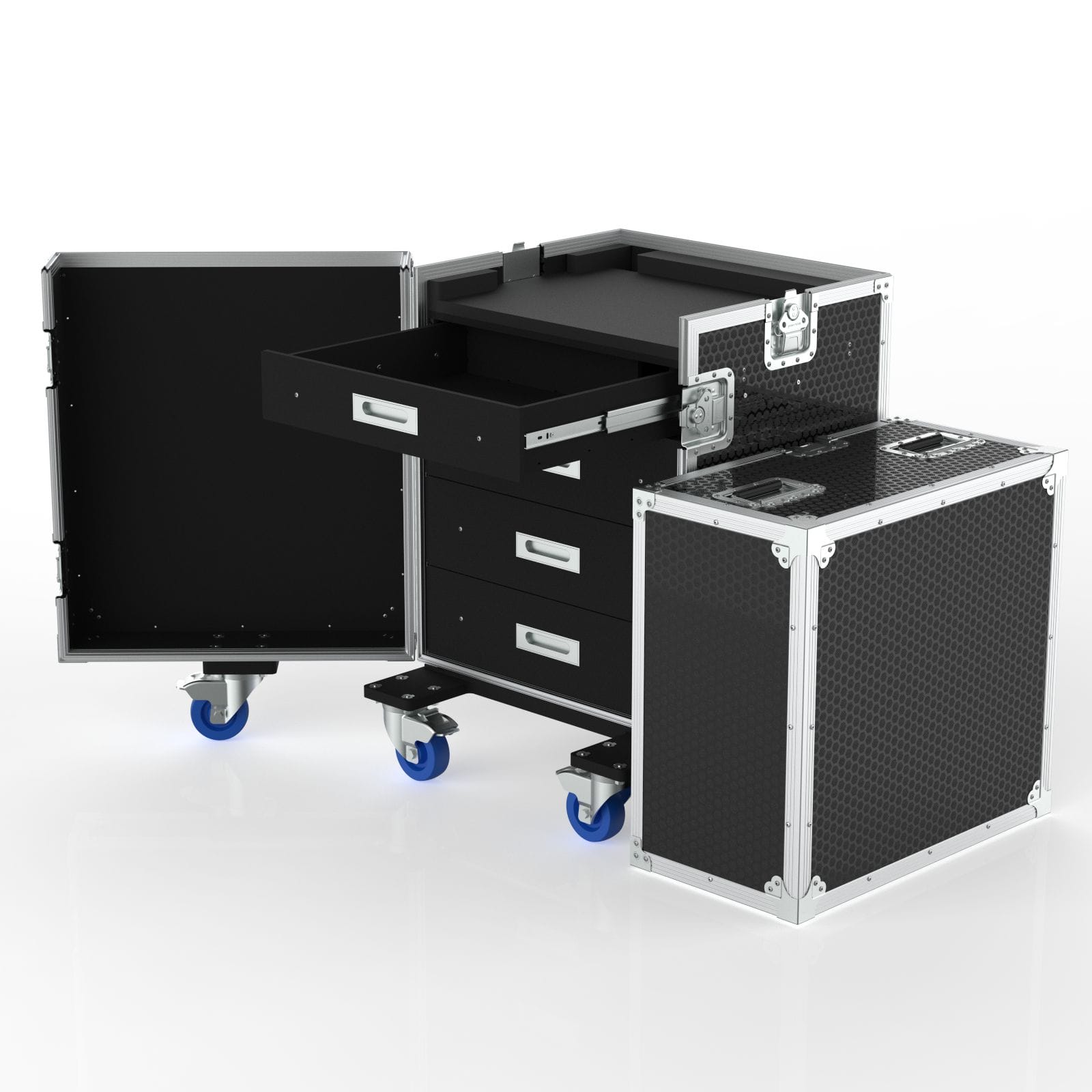 Mobile Office Printer Station Road Case For Epson Wf7840