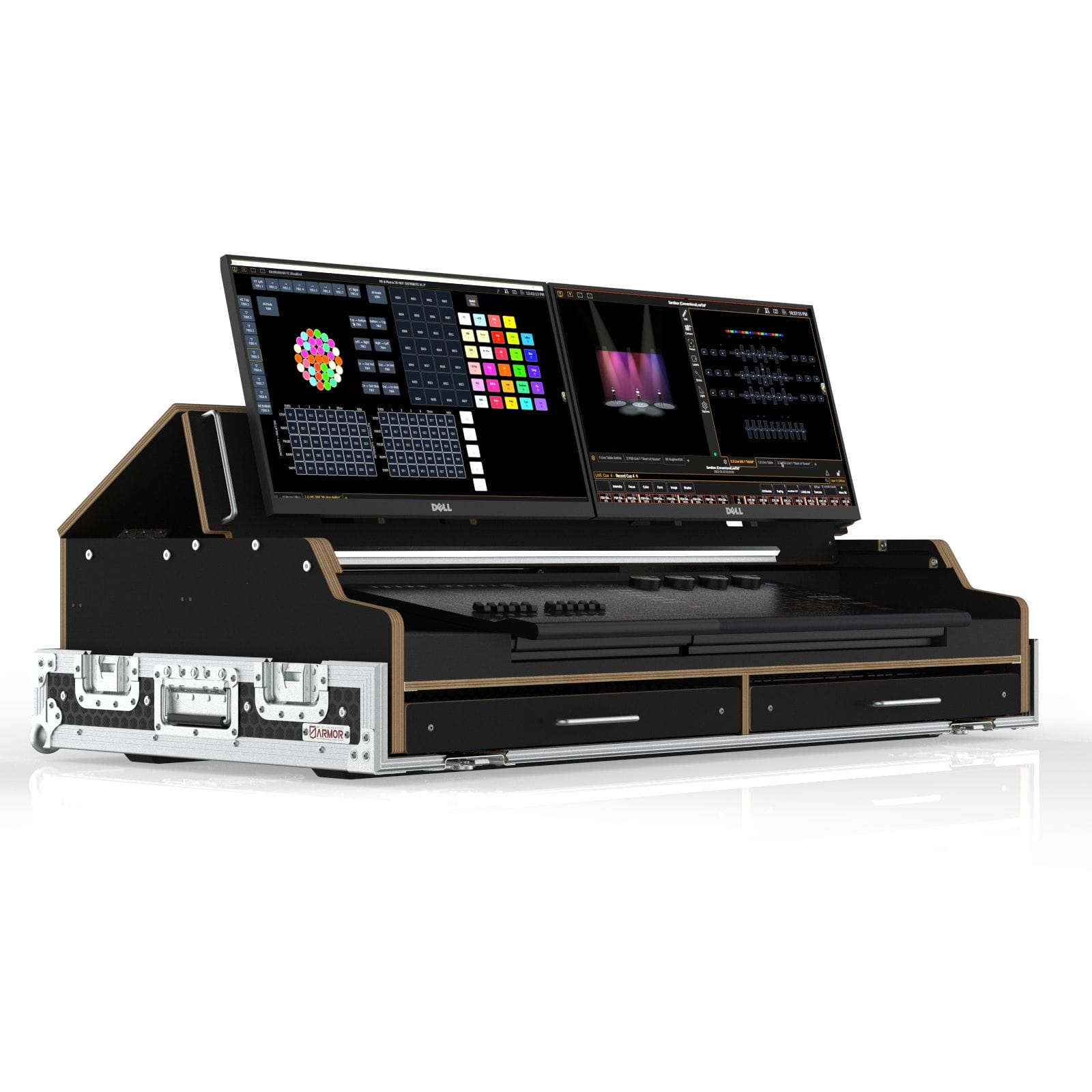 Flypack Case For Etc Eos Program Wing And Fader Wing 20, Suits 2 Of Dell 24Inches Monitors
