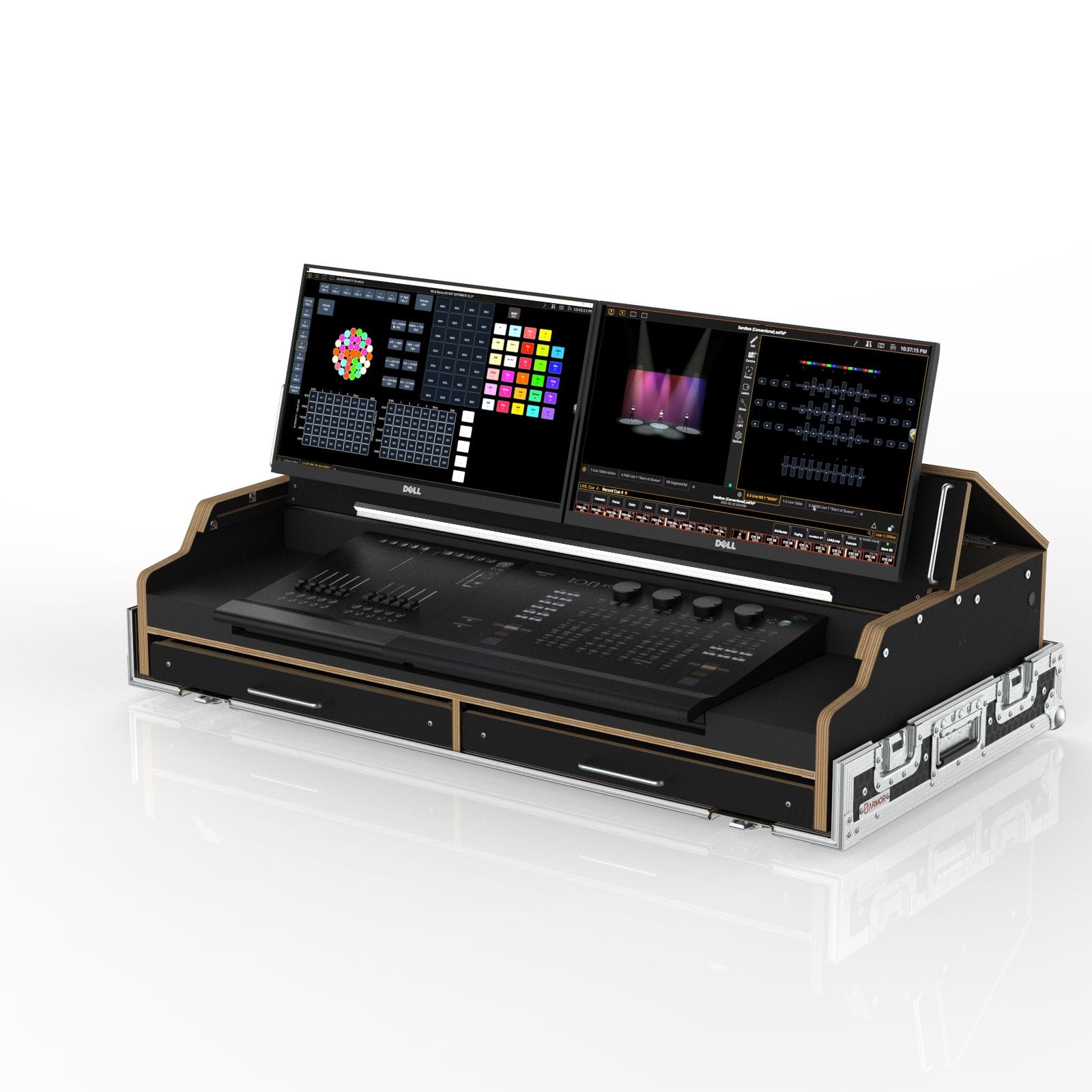 Flypack Case For Etc Eos Program Wing And Fader Wing 20, Suits 2 Of Dell 24Inches Monitors