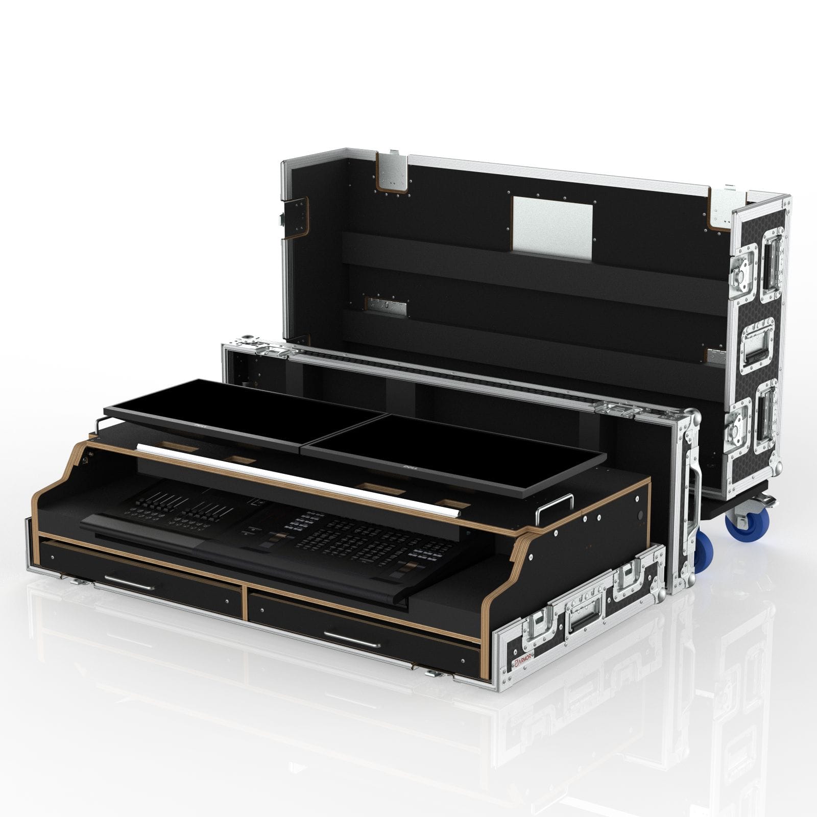Flypack Case For Etc Eos Program Wing And Fader Wing 20, Suits 2 Of Dell 24Inches Monitors