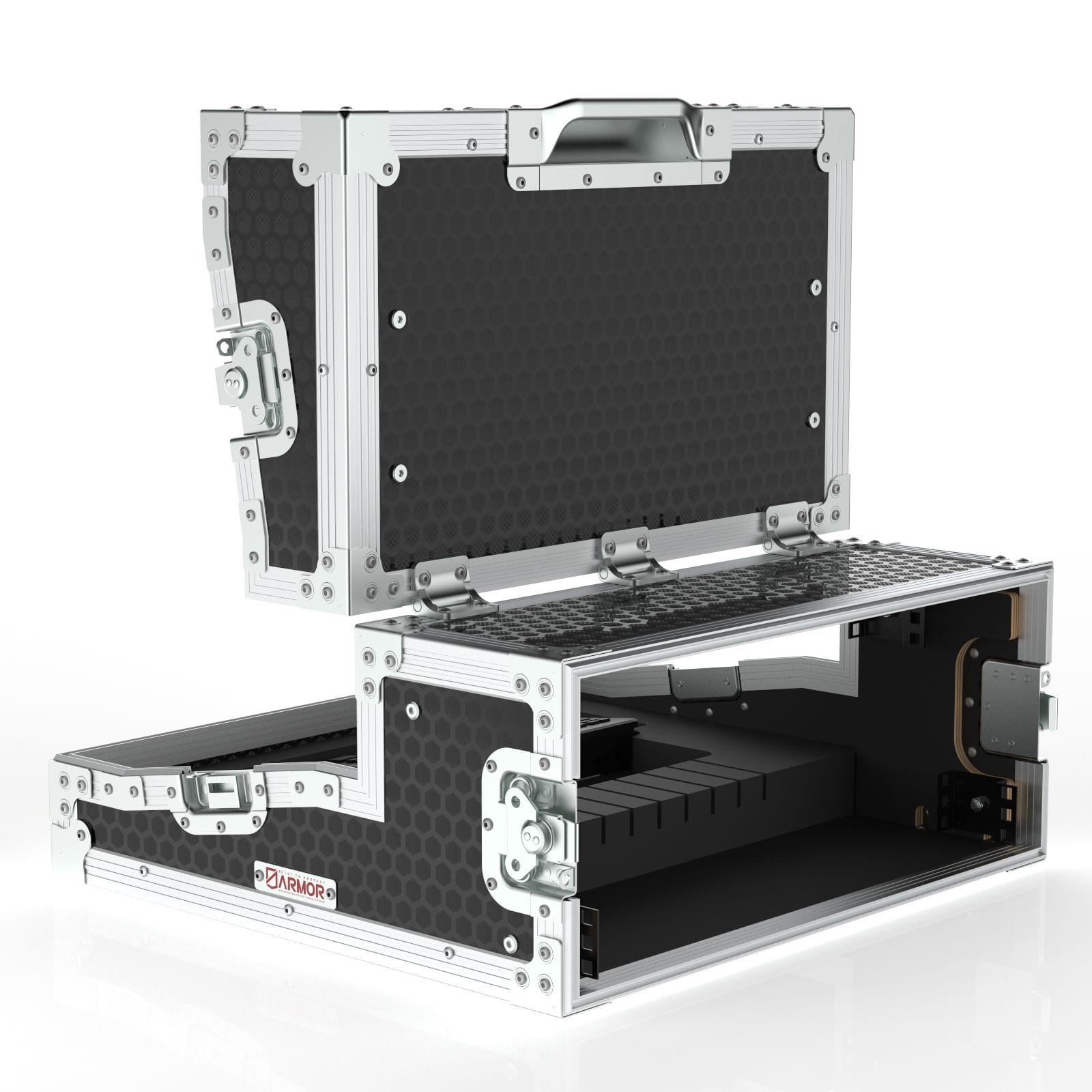 Flypack Video Production Flight Case For Blackmagic Atem Mini Extreme (Iso), For Vesa Mount Monitor