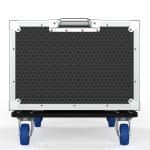 Suspension Rack Case 6U, 550Mm (Rail To Rail), Stackable, Lockable,Foam Shockproof, Removable Dolley