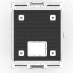 Suspension Rack Case 6U, 550Mm (Rail To Rail), Stackable, Lockable,Foam Shockproof, Removable Dolley