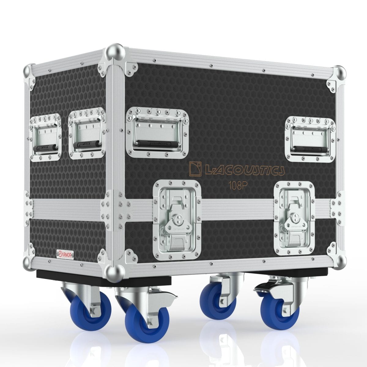 Dual Speaker Case For L’acoustics 108P Speaker, No Cable Storage Under Speakers