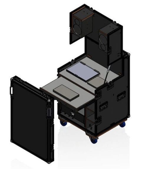 Innovative Mobile Recording Workstation Road Case For West Moreton Education And Training Centre 2 Mobile Recording Workstation Road Case