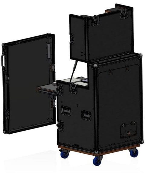 Innovative Mobile Recording Workstation Road Case For West Moreton Education And Training Centre 3 Mobile Recording Workstation Road Case