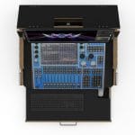 Flypack Case For Chamsys Mq80 With 27” Touch Screen And Keyboard Tray