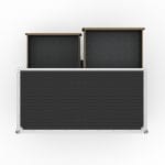 Armor Utility Drawer Case With 6 Drawers, Front Removable Lid With Foldable Leg Assembly
