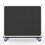 Workstation Road Case For Storage Crates, Removable Front Lid With Leg, Gas Strut Top Lid