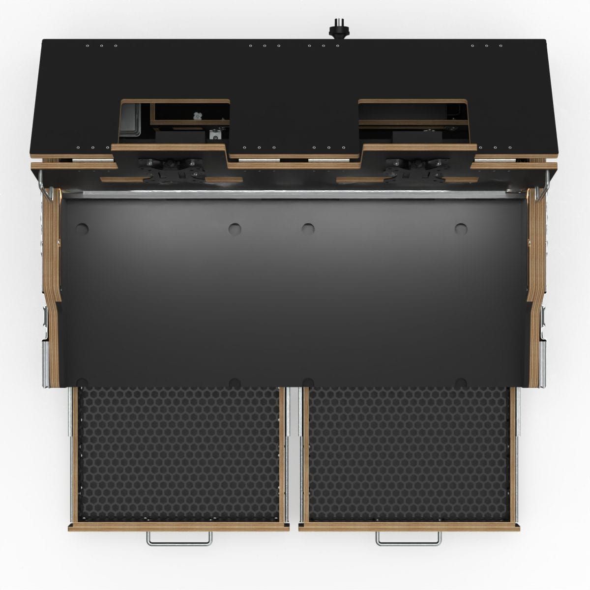 Flypack Case For Grandma2 Command Wing And Fader Wing, With Double 15” Asus Vt168 Monitors