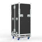 Road Case With Split Lid Design For Intouch Screens Mobile Stand