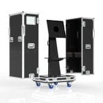 Road Case With Split Lid Design For Intouch Screens Mobile Stand