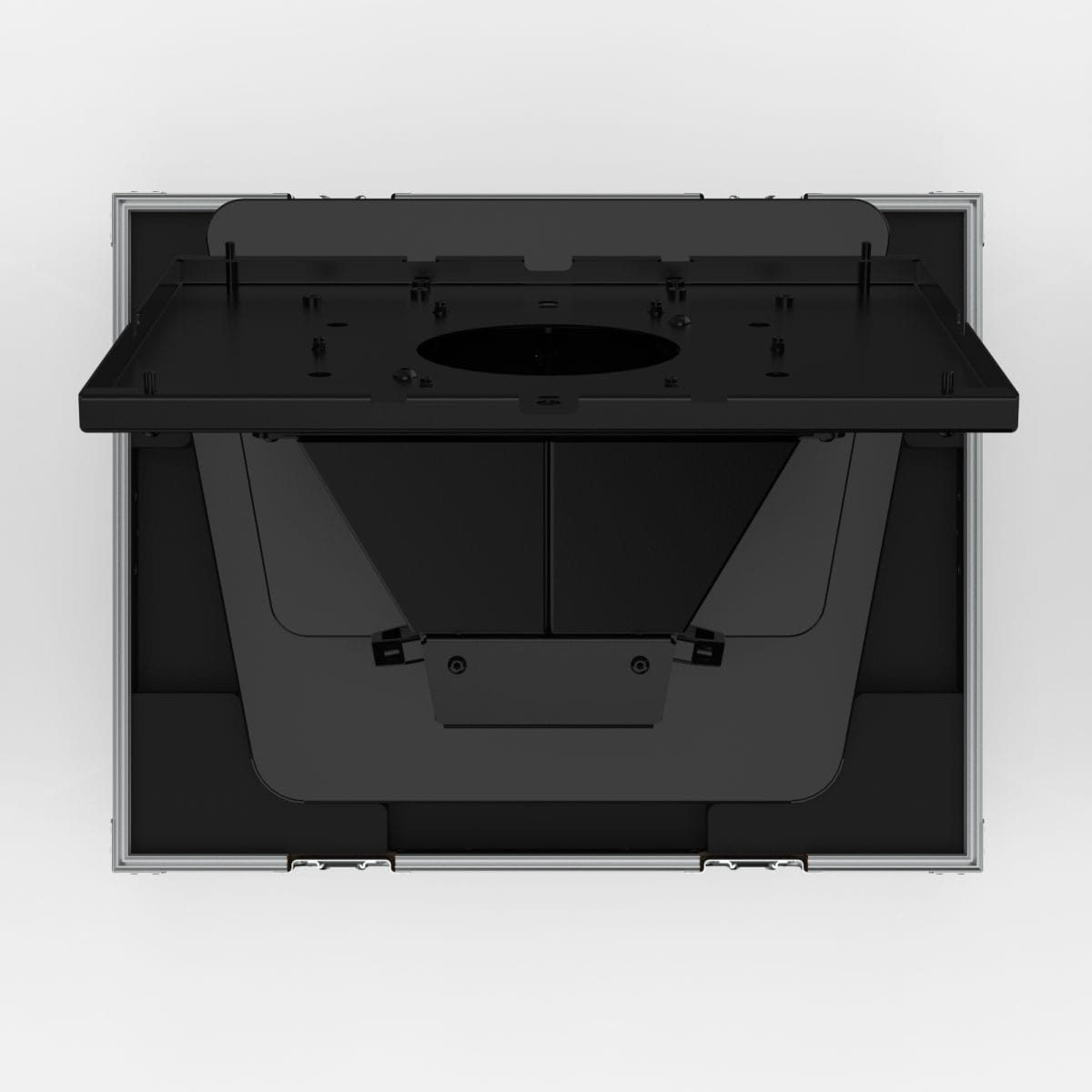 Road Case With Split Lid Design For Intouch Screens Mobile Stand