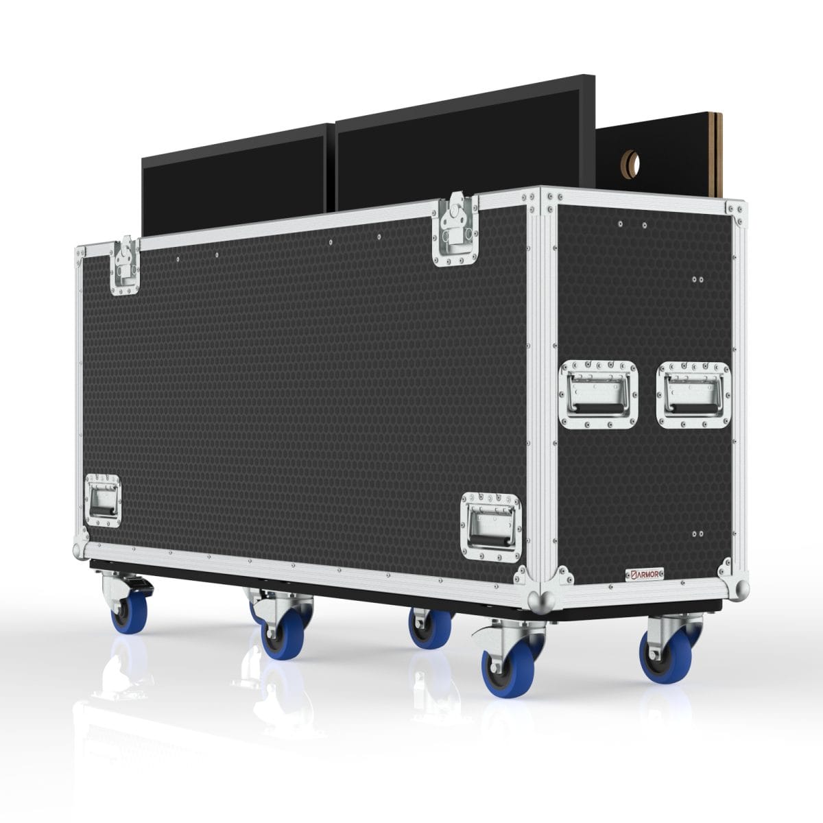 Tv Case With Built In Double Post Lift For 2 Of 31.5&Quot; Lilliput Q31-8K