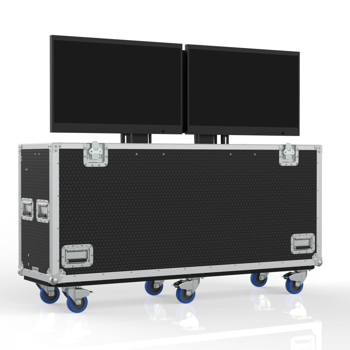 Tv Case With Built In Double Post Lift For 2 Of 31.5&Quot; Lilliput Q31-8K