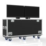 Tv Case With Built In Double Post Lift For 2 Of 31.5&Quot; Lilliput Q31-8K
