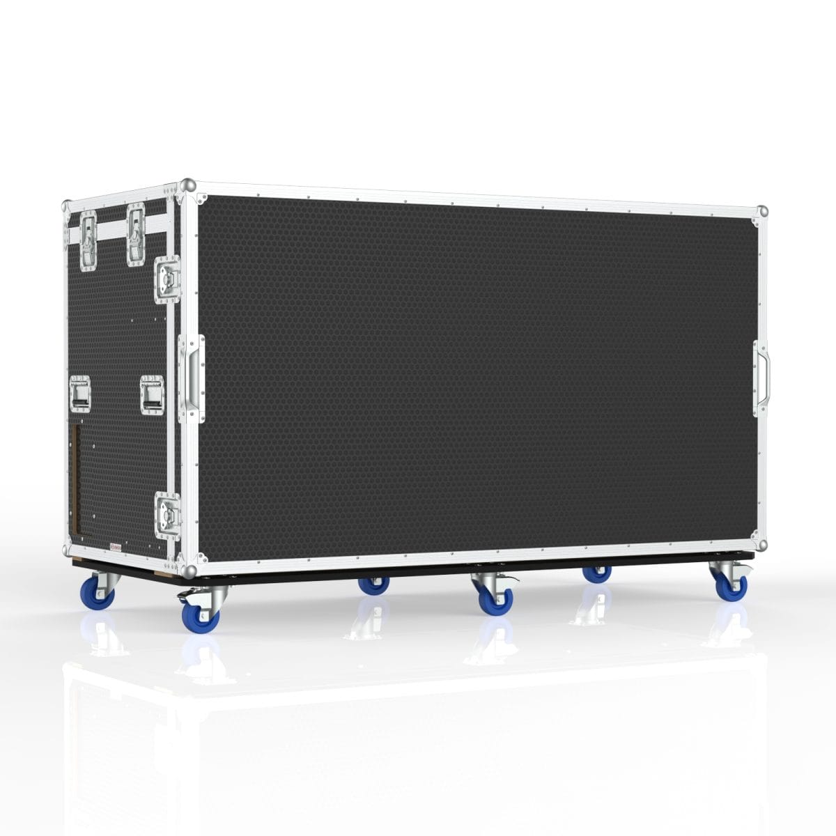Vision Production Flypack Workstation Road Case With Motorized Lift For 6 Of 27&Quot; Monitors, 8 Drawers