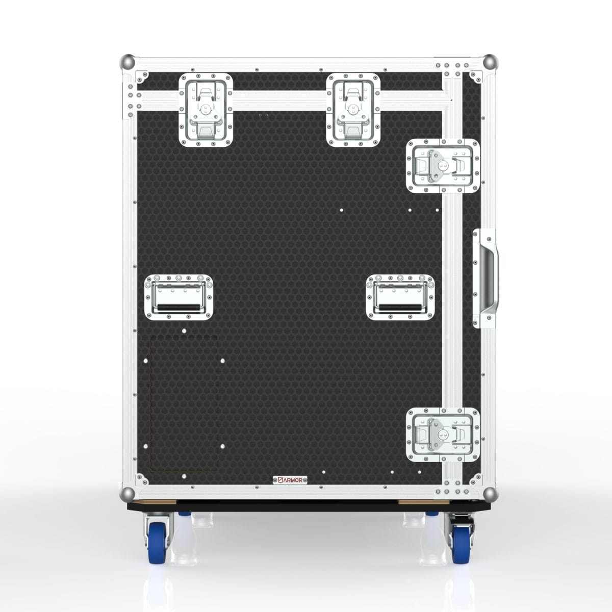 Vision Production Flypack Workstation Road Case With Motorized Lift For 6 Of 27&Quot; Monitors, 8 Drawers