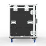 Vision Production Flypack Workstation Road Case With Motorized Lift For 6 Of 27&Quot; Monitors, 8 Drawers