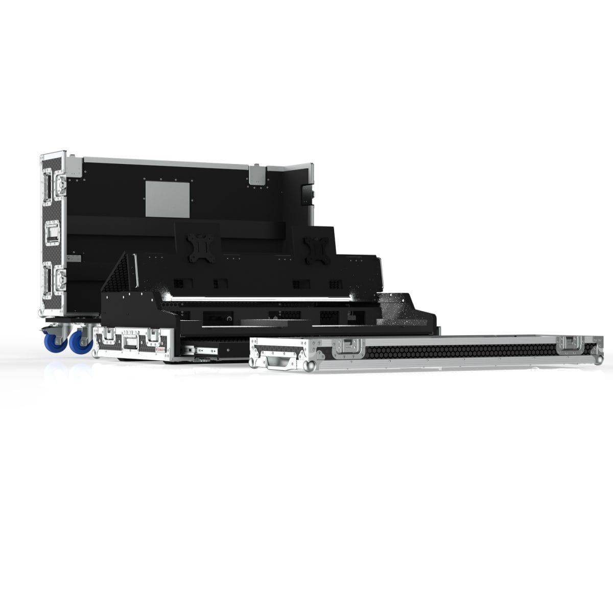 Custom Road Case For Grandma 2 Onpc Command Wing + Fader Wing + 2X 24&Quot; Dell Touch Screen
