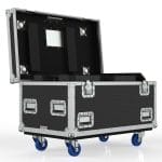 Moving Head Light Road Case For 4 Martin Mac Aura Xip With Storage Space