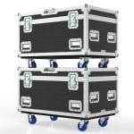 Moving Head Light Road Case For 4 Martin Mac Aura Xip With Storage Space