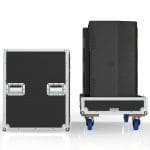 Road Case For Dual D&Amp;B X310 Speakers With Center Storage For 2X Vertical Brackets