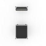 Drawer Case With Front Removable Lid, And Door Pocket, 4 Drawers