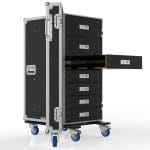 Drawer Road Case With 7 Drawers And 3 Door Pockets
