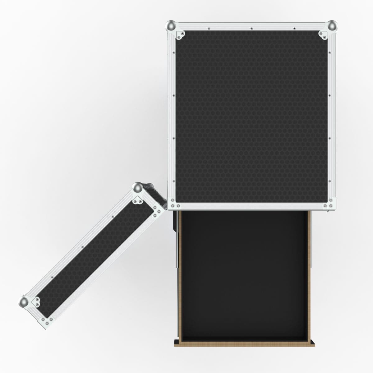 Drawer Road Case With 7 Drawers And 3 Door Pockets