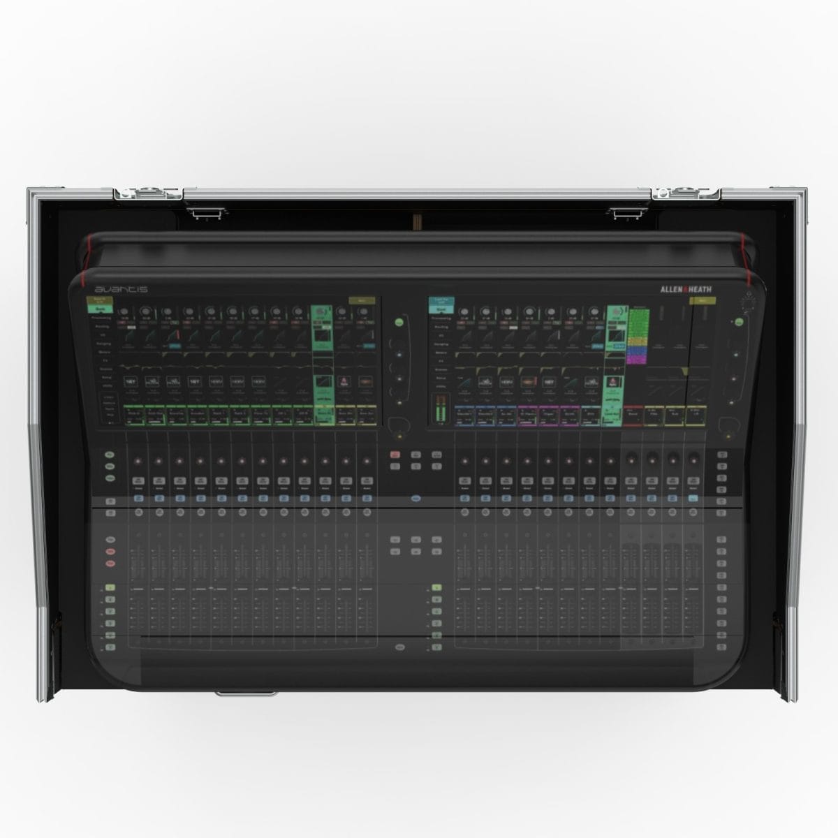 Armor Ws-Ax Series Workstation Road Case For Allen &Amp; Heath Avantis With 2 Rack Bays