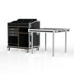 Armor Ws-Ax Series Workstation Road Case For Allen &Amp; Heath Avantis With 2 Rack Bays