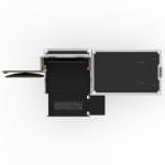 Workstation Case With 12U Standard Rack, Tray, Drawers &Amp; Pdu; Supports 2 Monitors