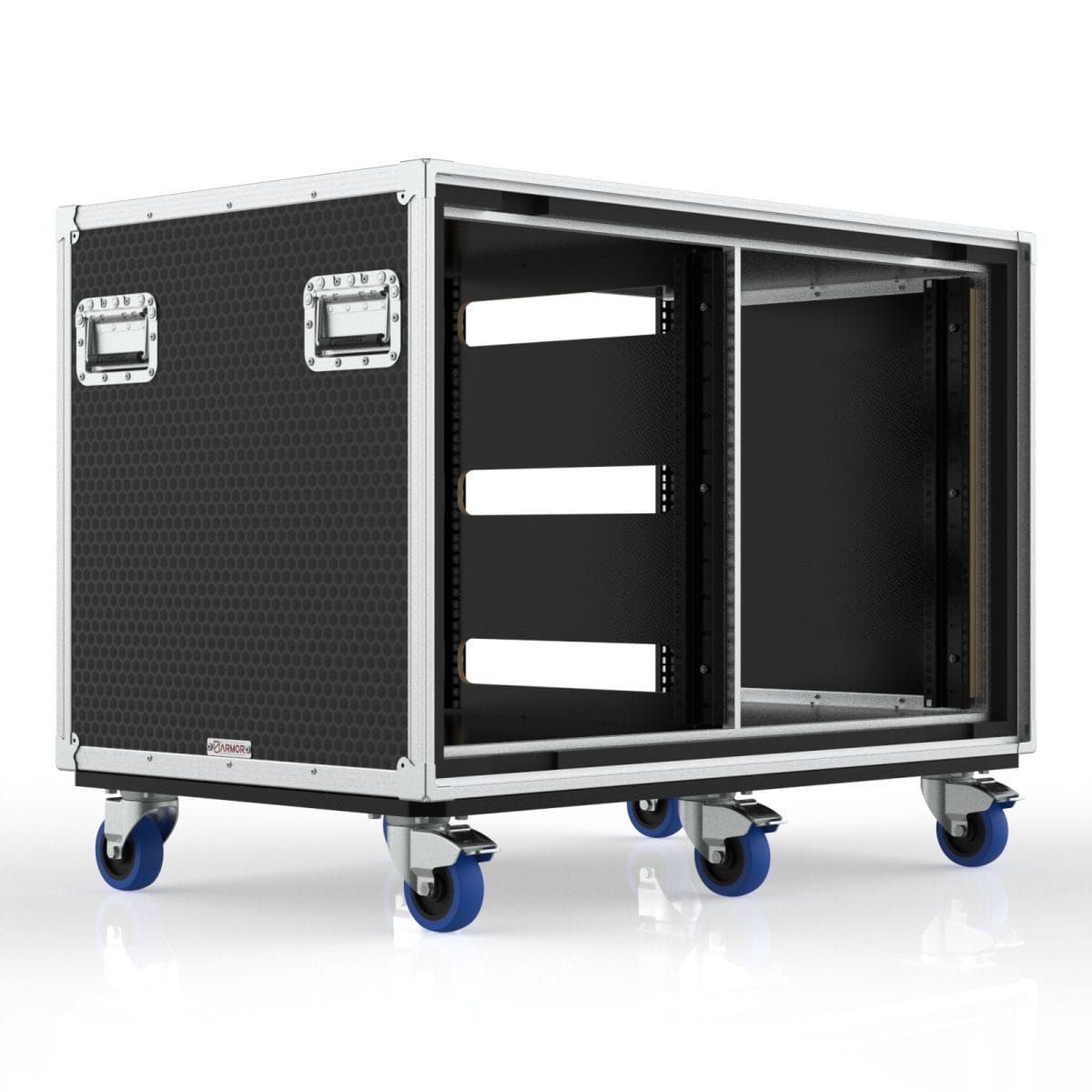 Foam Shock Proof Double Rack 13U, 550Mm, With Slam Lids
